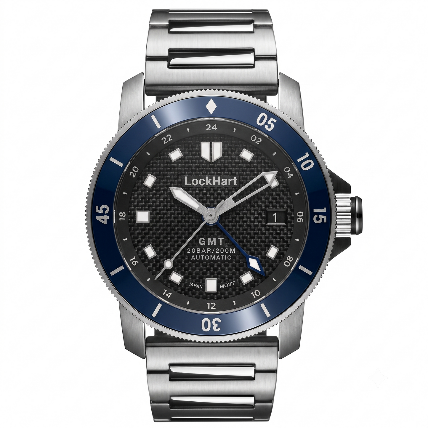 LockHart Eclipse | 42mm | Carbon Blue
