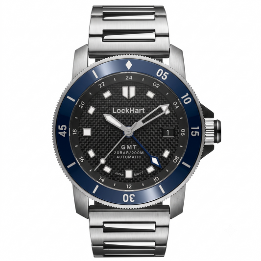 LockHart Eclipse | 42mm | Carbon Blue