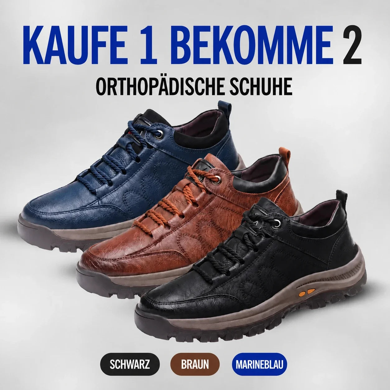 Kaufe 1, Erhalte 1 Gratis – OrthoPlush Orthopädische Schuhe