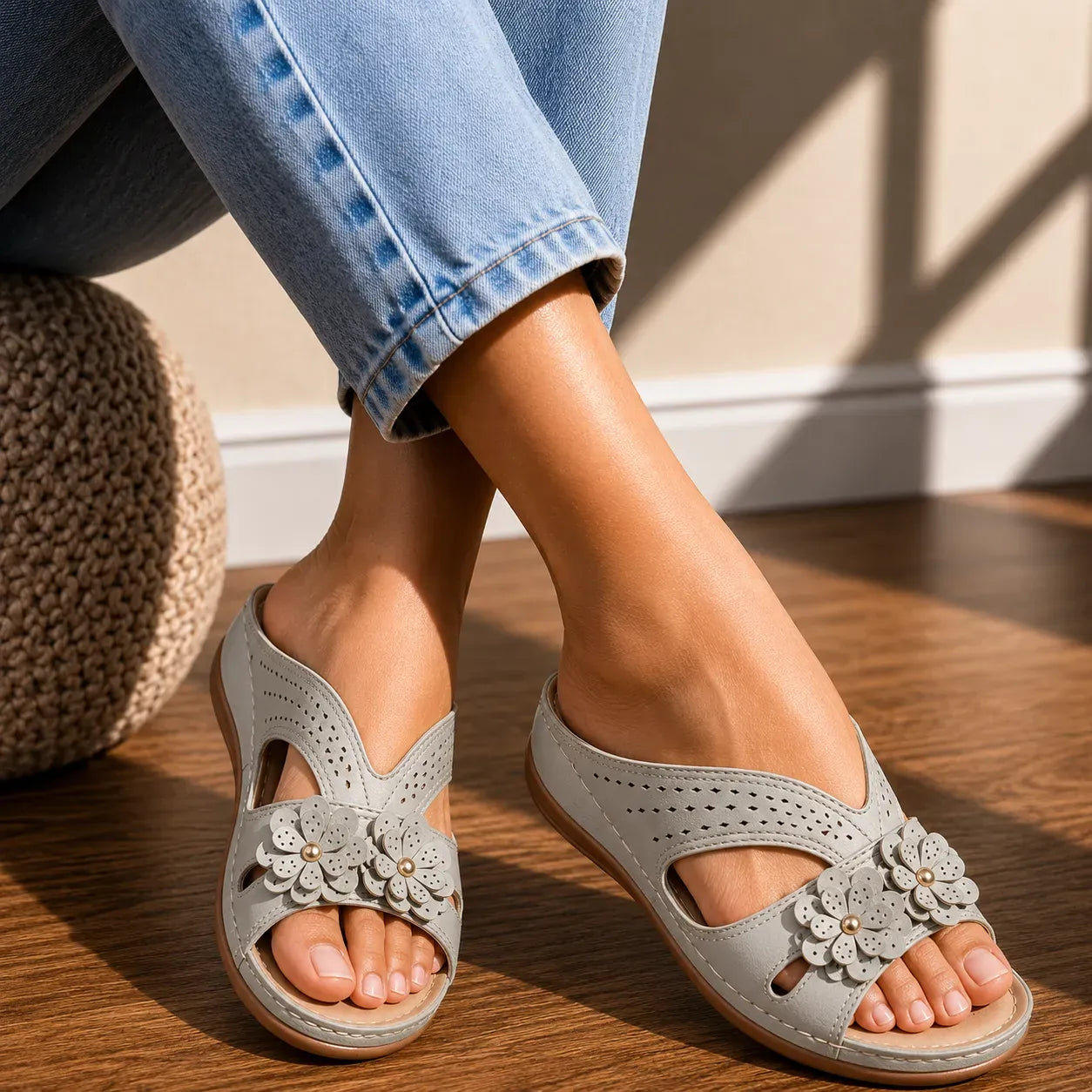 Orthopädische Damen-Komfortsandalen | Ergonomisches Fußbett · Leicht