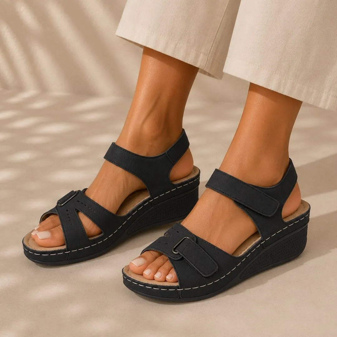 Orthopädische Komfort-Sandalen | Ergonomisches Fußbett · Rutschfest · Federleicht
