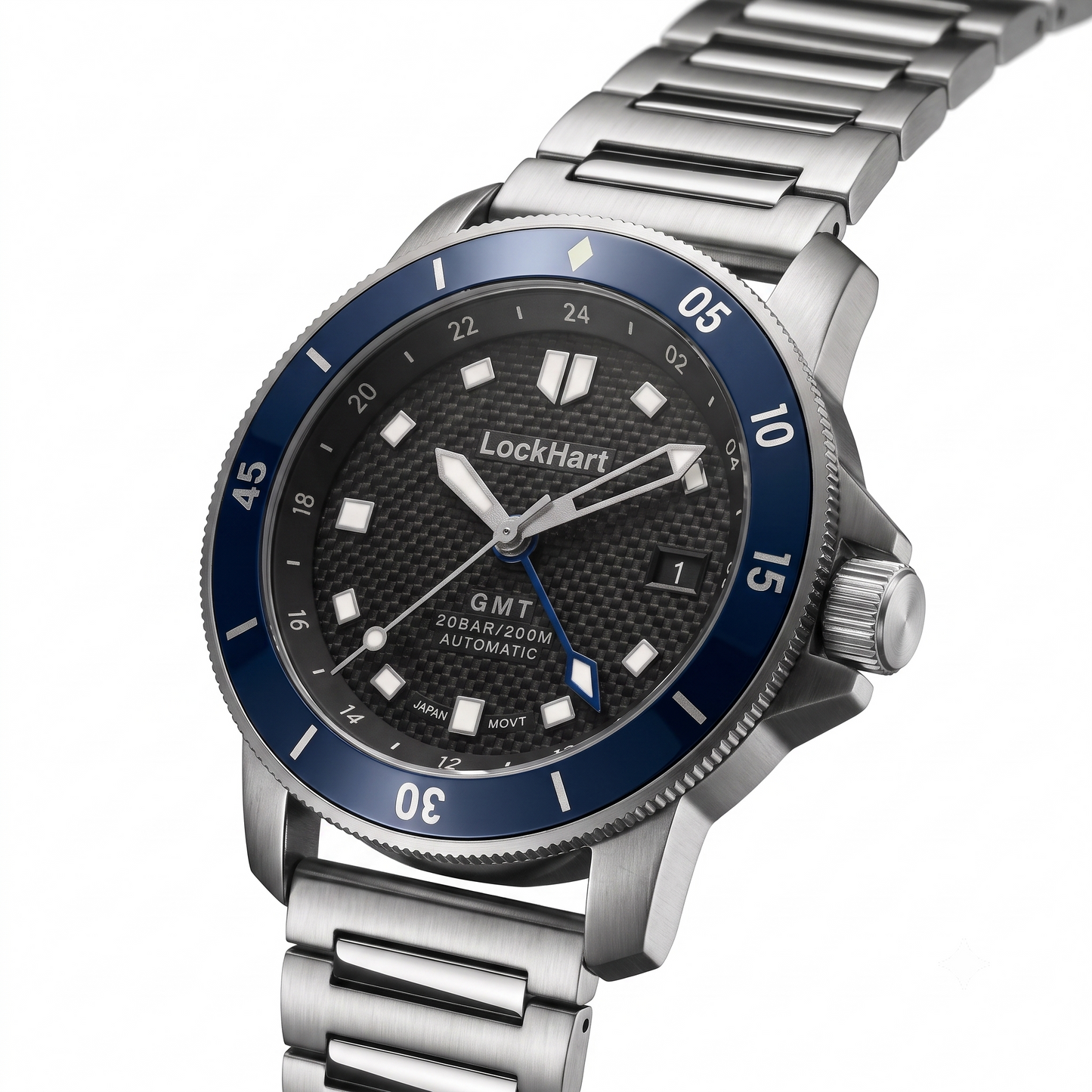 LockHart Eclipse | 42mm | Carbon Blue