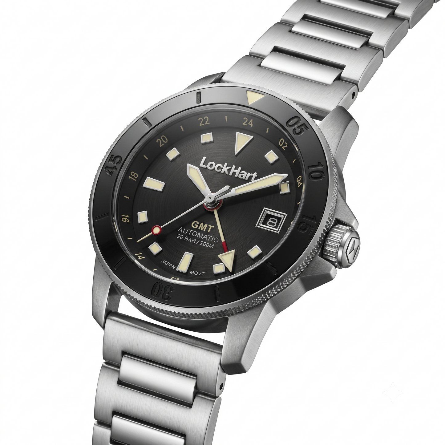 LockHart Longitude | 42mm | Arctic Steel