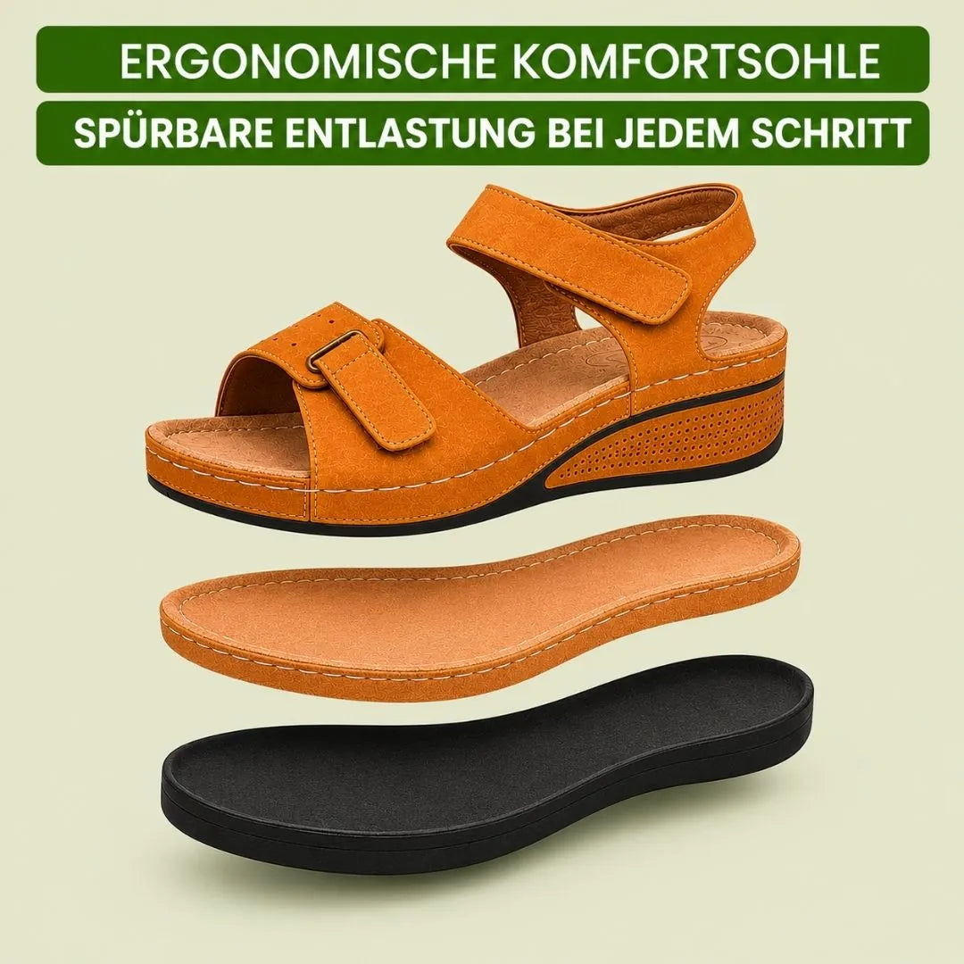 Orthopädische Komfort-Sandalen | Ergonomisches Fußbett · Rutschfest · Federleicht