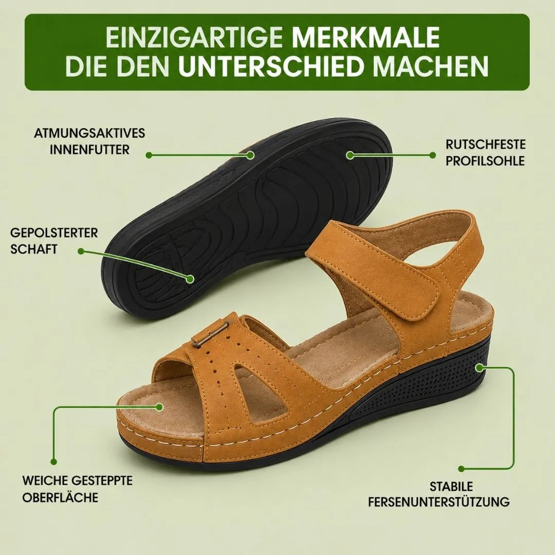Orthopädische Komfort-Sandalen | Ergonomisches Fußbett · Rutschfest · Federleicht