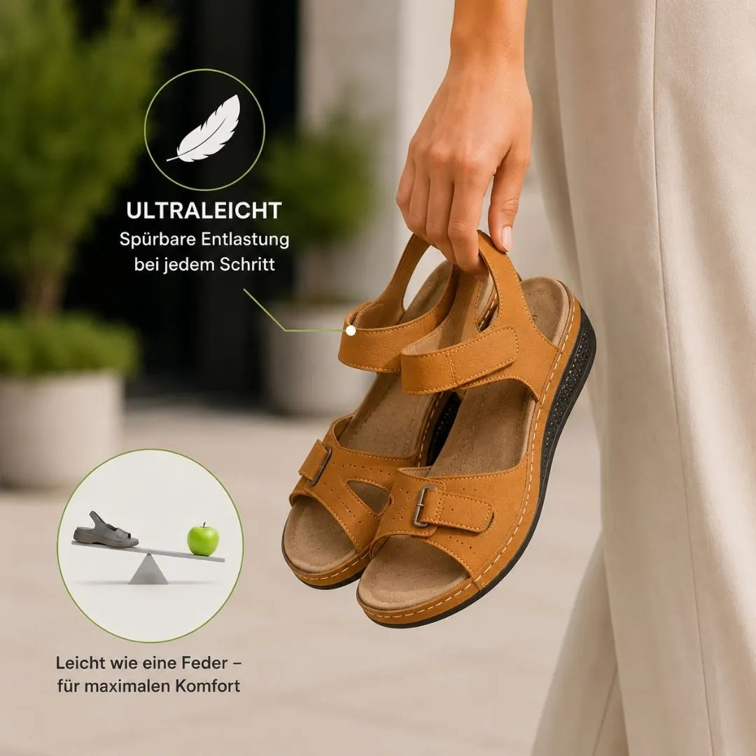 Orthopädische Komfort-Sandalen | Ergonomisches Fußbett · Rutschfest · Federleicht