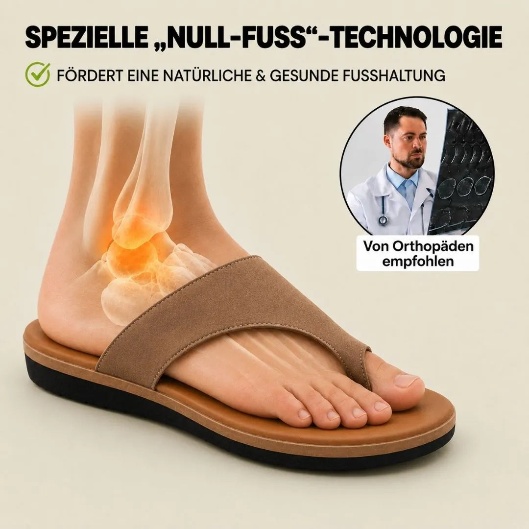 Orthopädische Damen-Pantoletten | Ergonomisches Fußbett · Rutschfest
