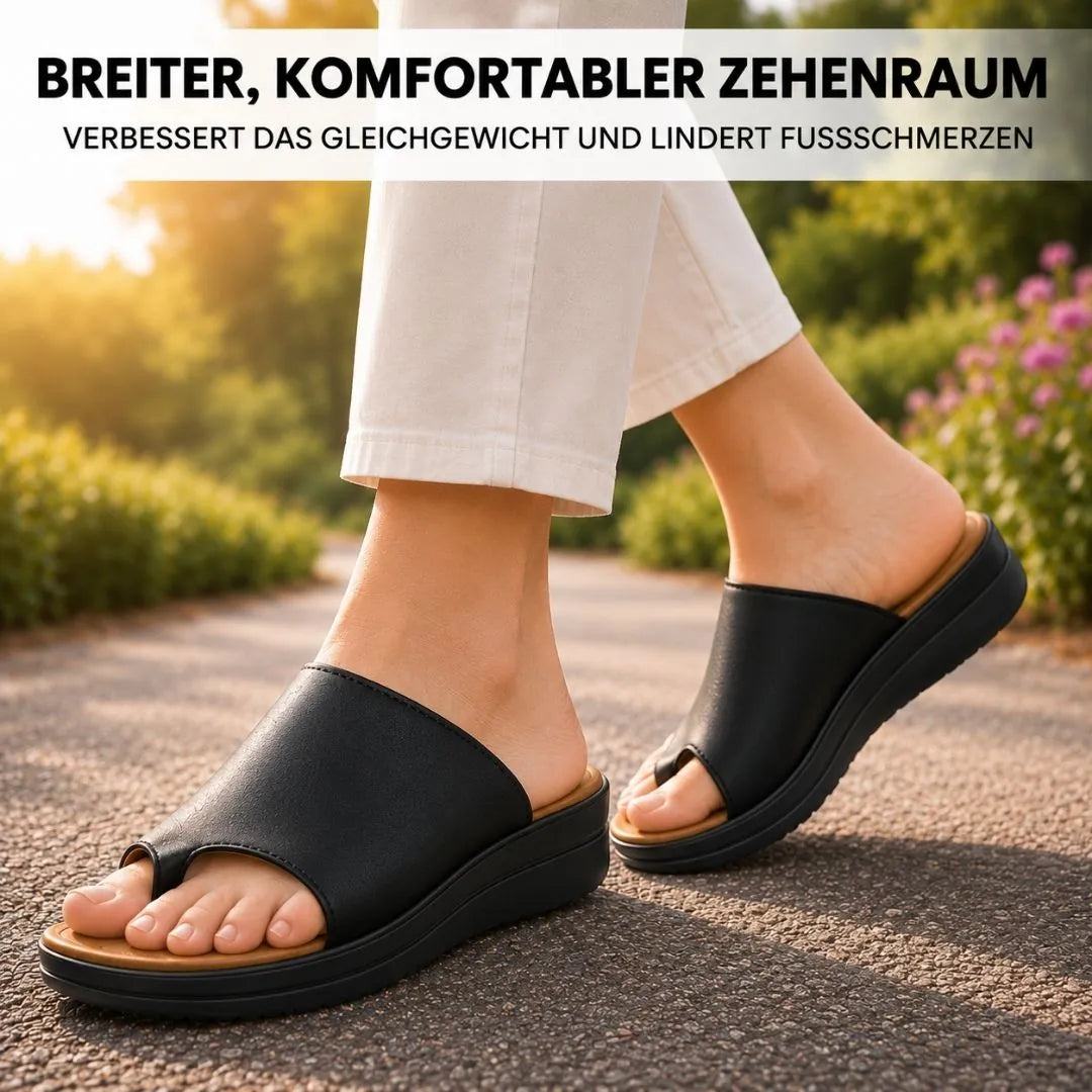 Orthopädische Damen-Pantoletten | Ergonomisches Fußbett · Rutschfest