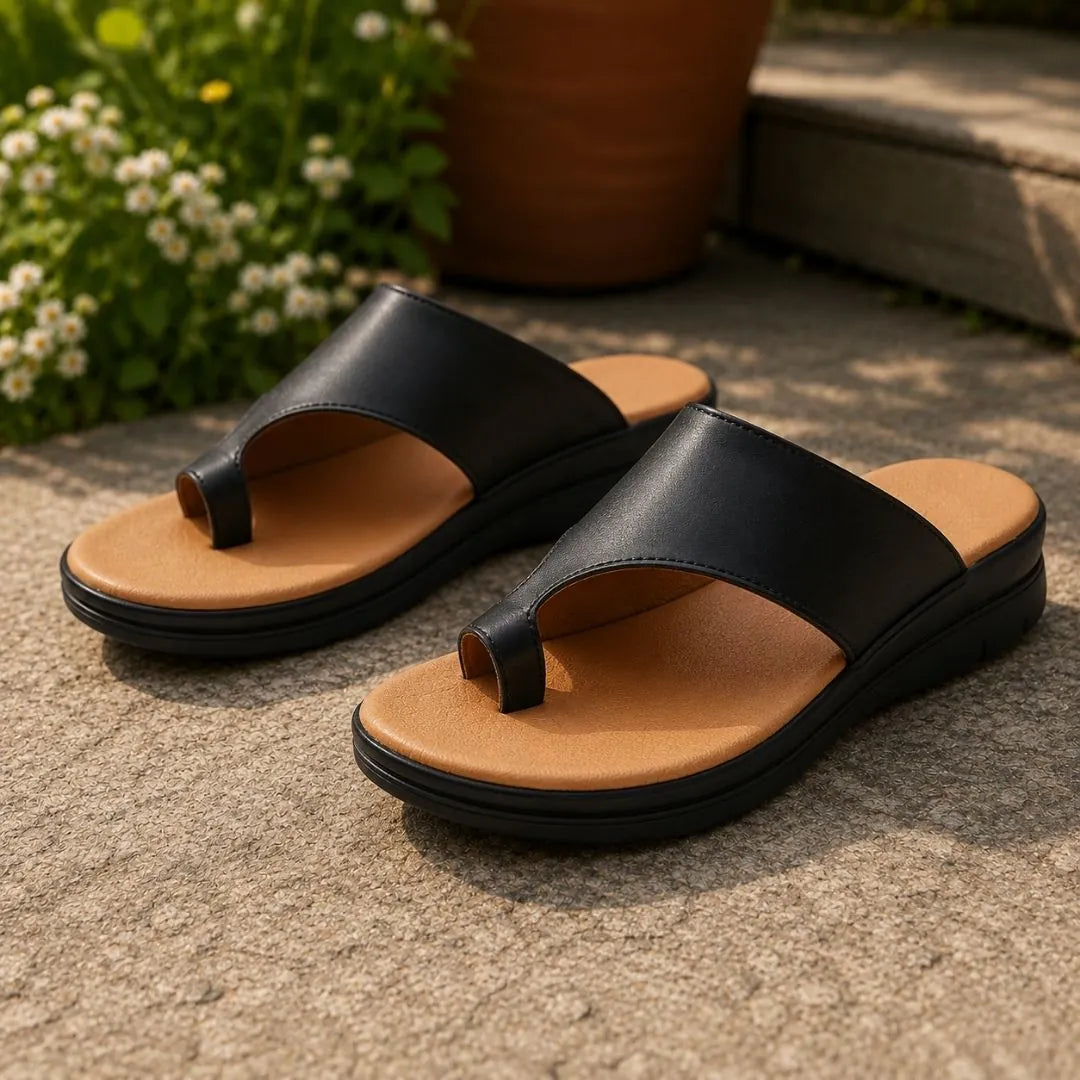 Orthopädische Damen-Pantoletten | Ergonomisches Fußbett · Rutschfest