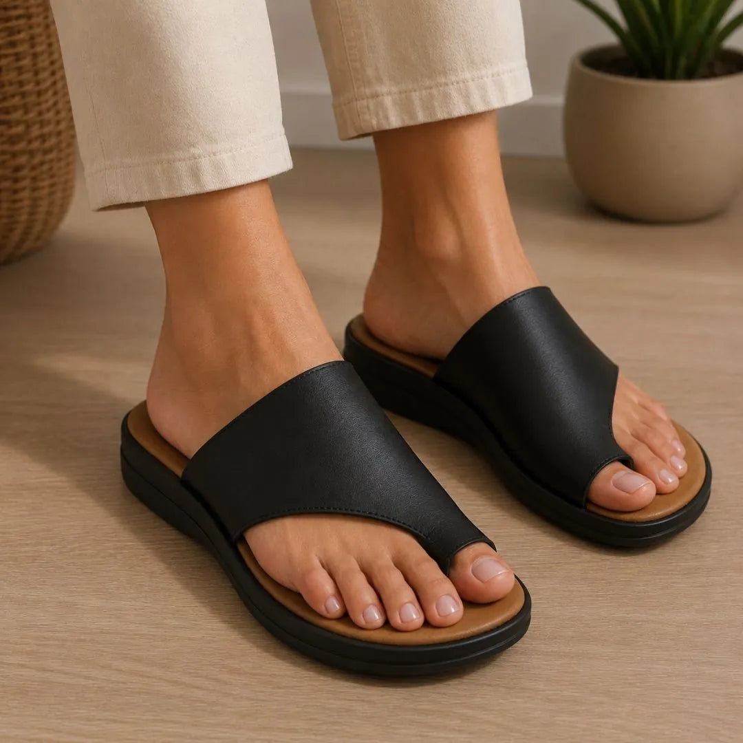 Orthopädische Damen-Pantoletten | Ergonomisches Fußbett · Rutschfest