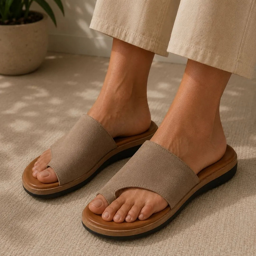 Orthopädische Damen-Pantoletten | Ergonomisches Fußbett · Rutschfest