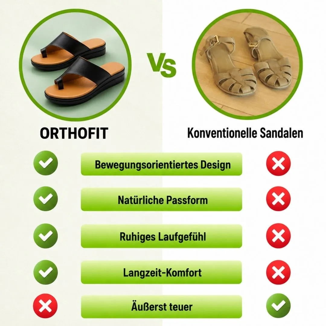 Orthopädische Damen-Pantoletten | Ergonomisches Fußbett · Rutschfest
