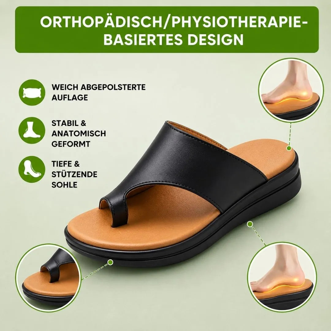 Orthopädische Damen-Pantoletten | Ergonomisches Fußbett · Rutschfest