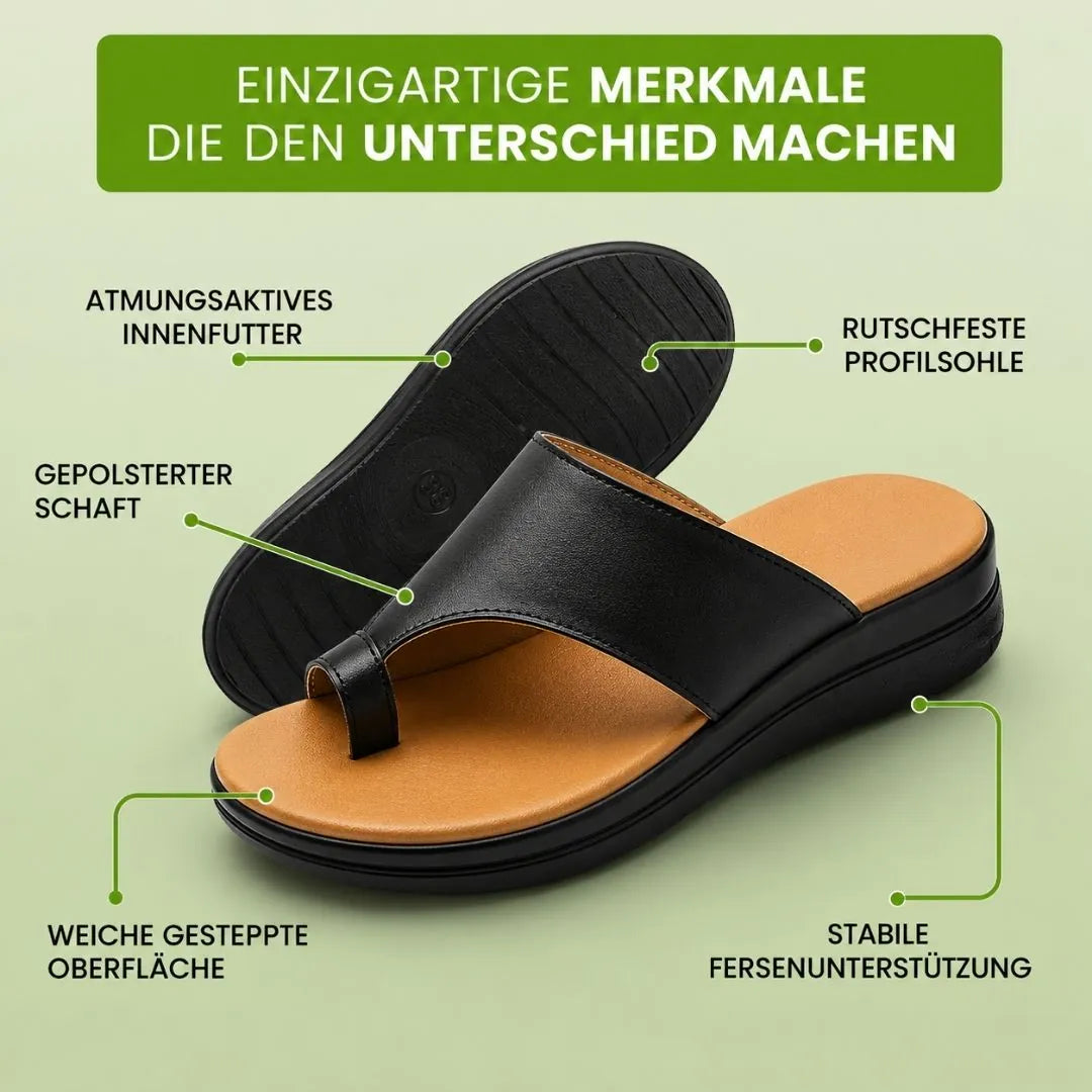 Orthopädische Damen-Pantoletten | Ergonomisches Fußbett · Rutschfest