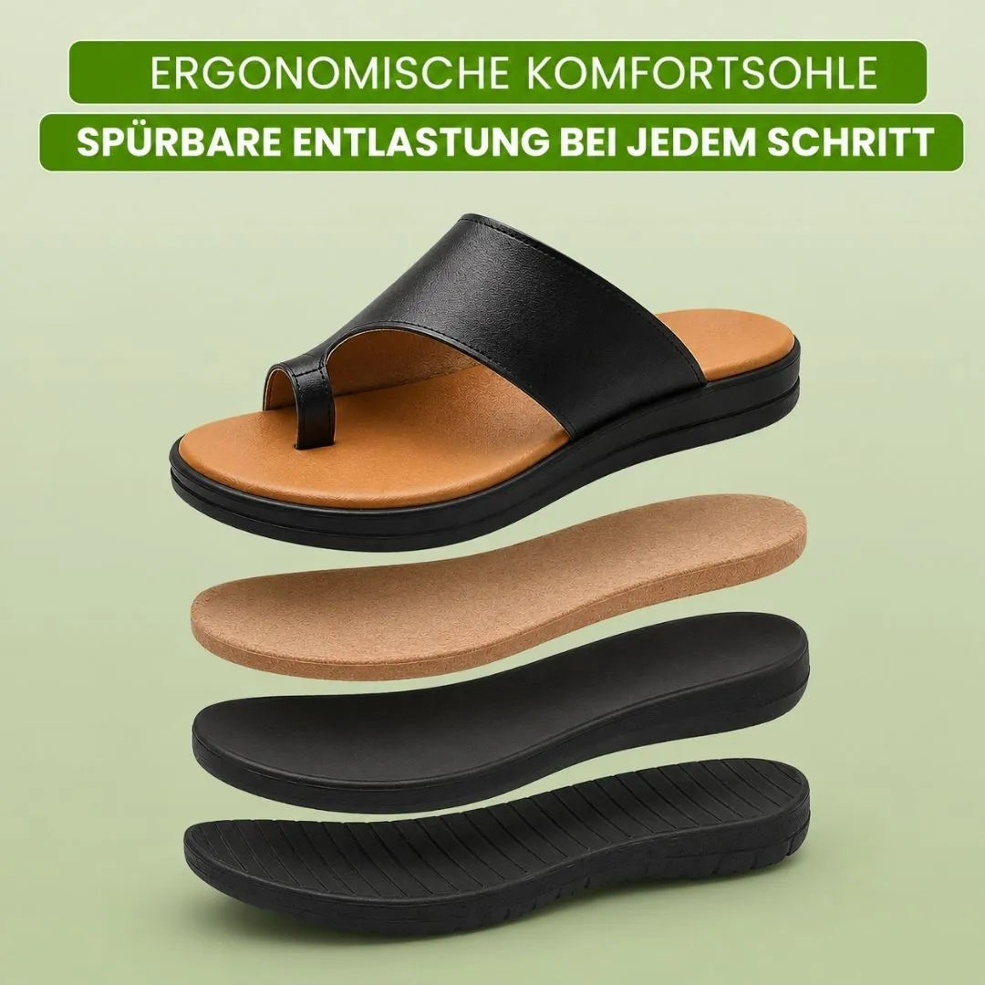 Orthopädische Damen-Pantoletten | Ergonomisches Fußbett · Rutschfest